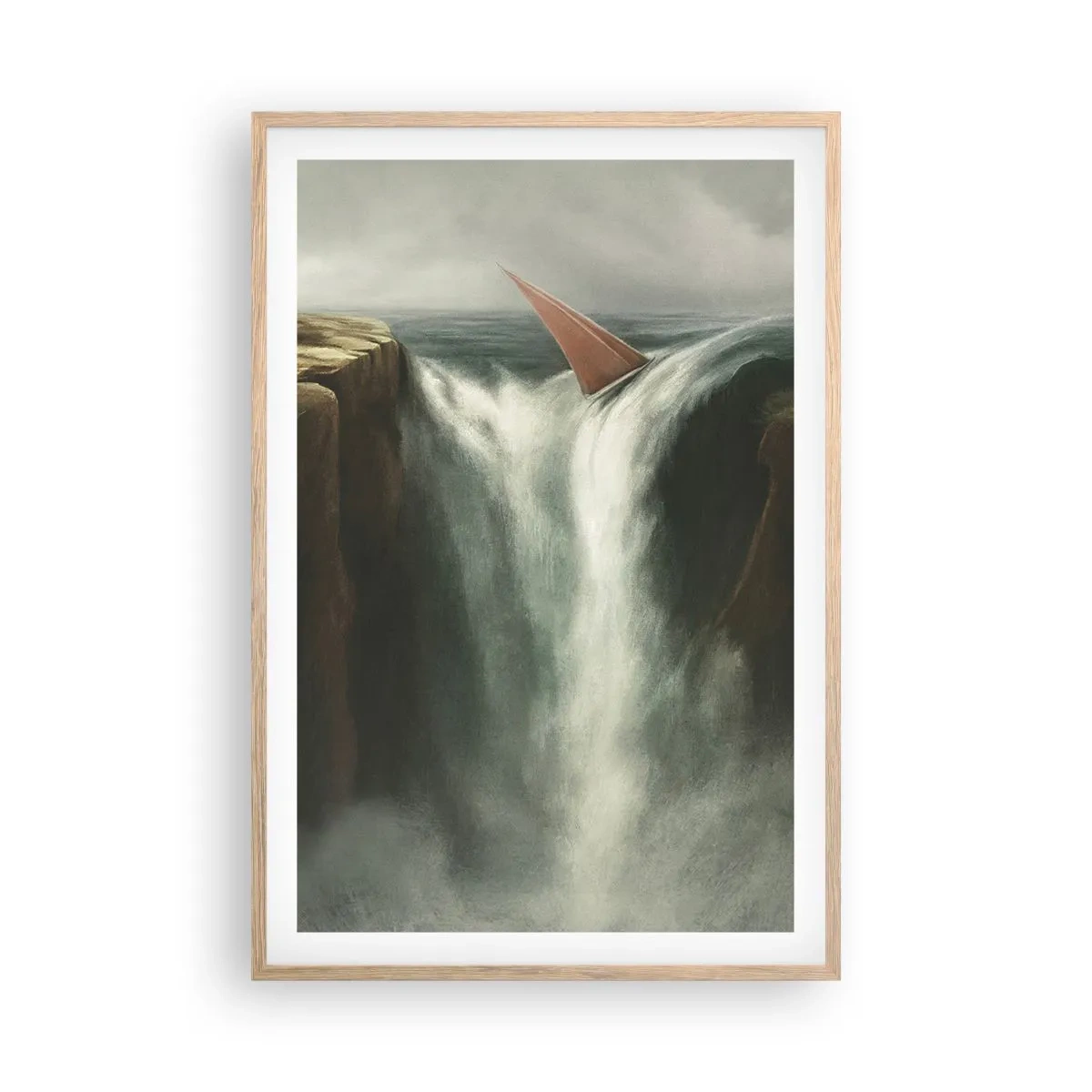 Poster in cornice rovere chiaro - Un avvertimento per la vita - 61x91 cm