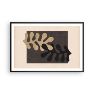Poster in cornice nera - Assenza e completamento - 91x61 cm