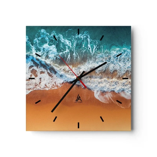 Orologio da parete - Orologio in Vetro - Sempre in coppia - 40x40 cm