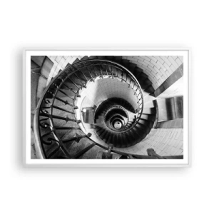 Poster in cornice bianca - Ancora più in alto - 100x70 cm