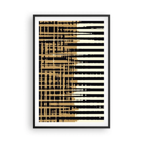 Poster in cornice nera - Astrazione architettonica - 61x91 cm