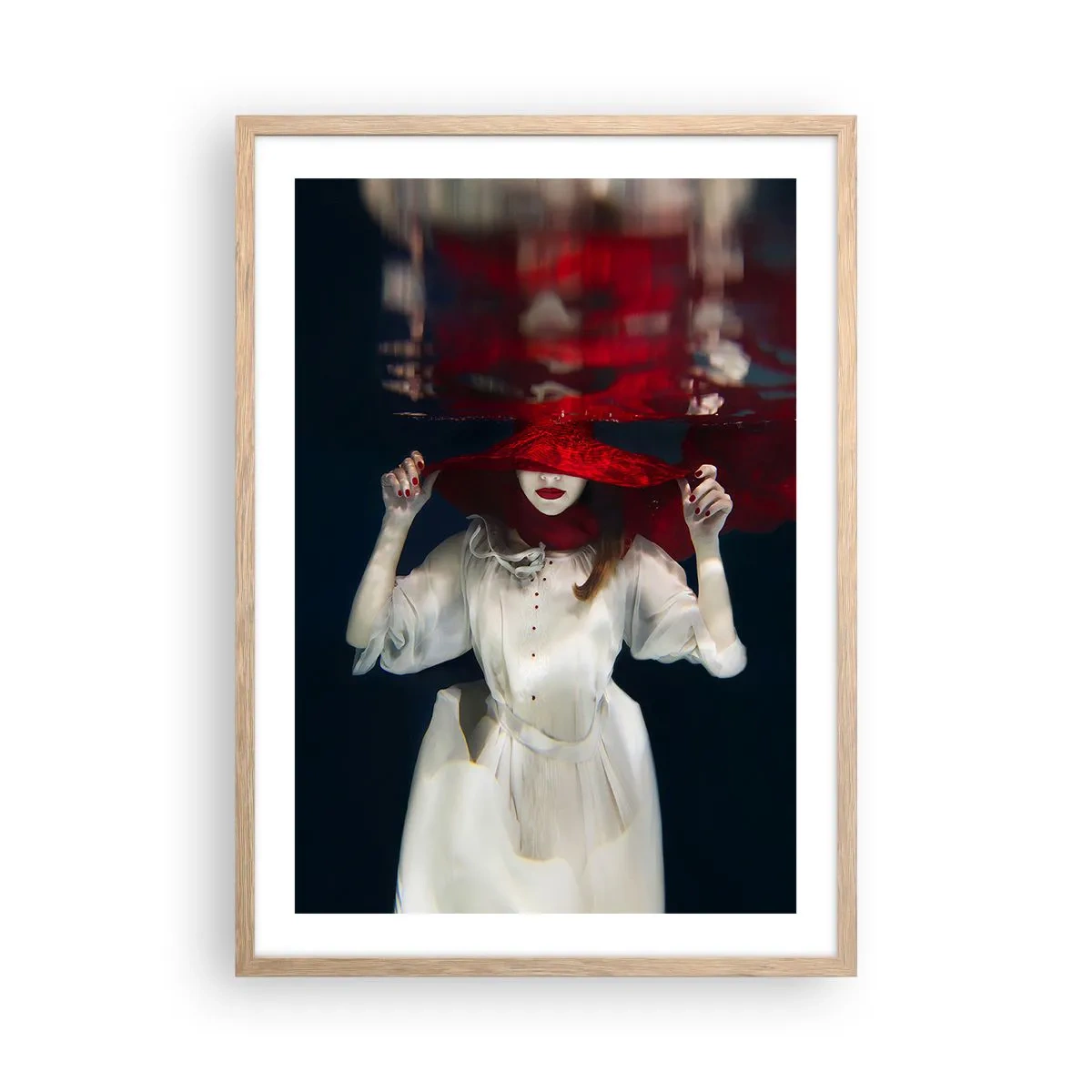 Poster in cornice rovere chiaro - Donnagatto - 50x70 cm