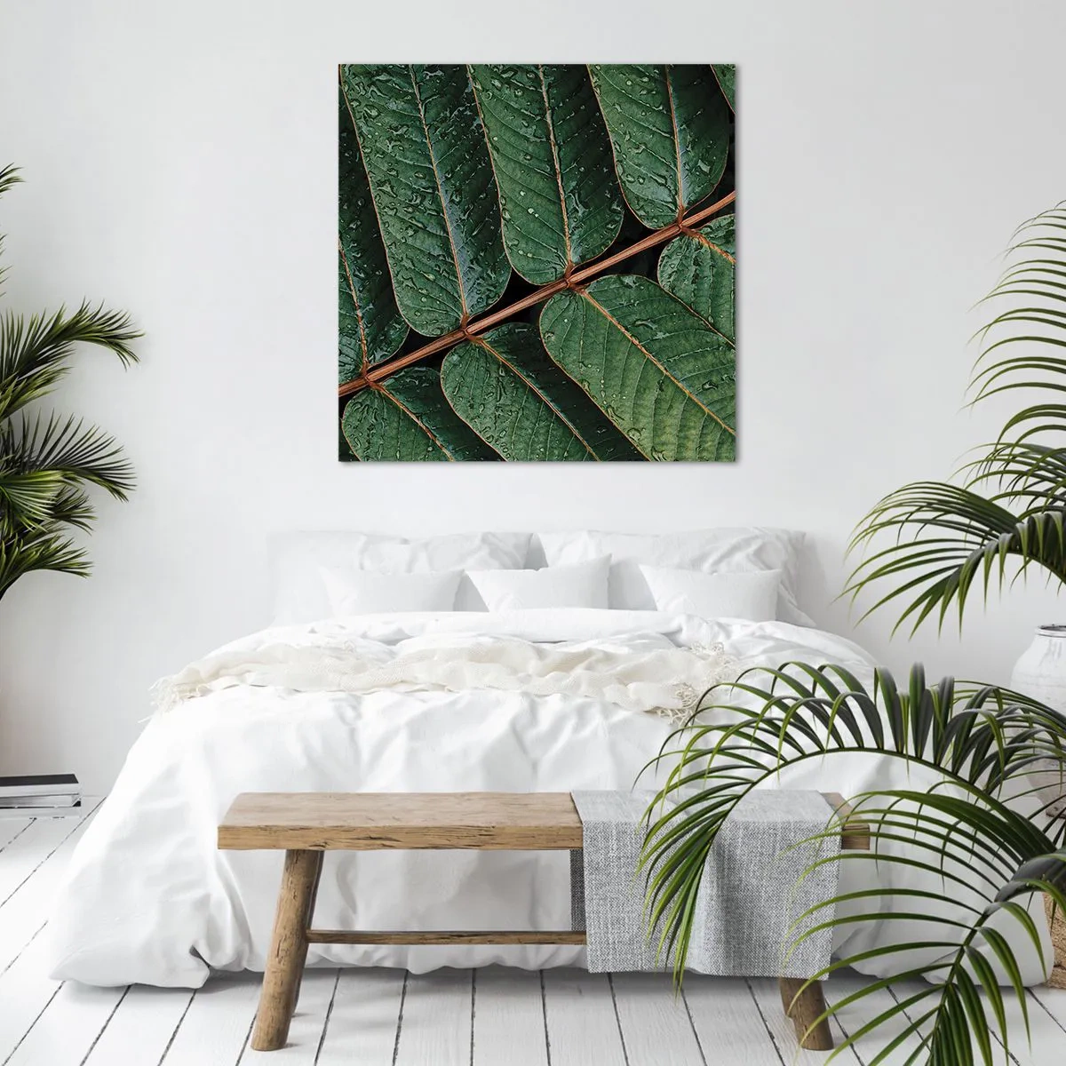 Quadro su tela - Stampe su Tela - Al ritmo verde - 50x50 cm