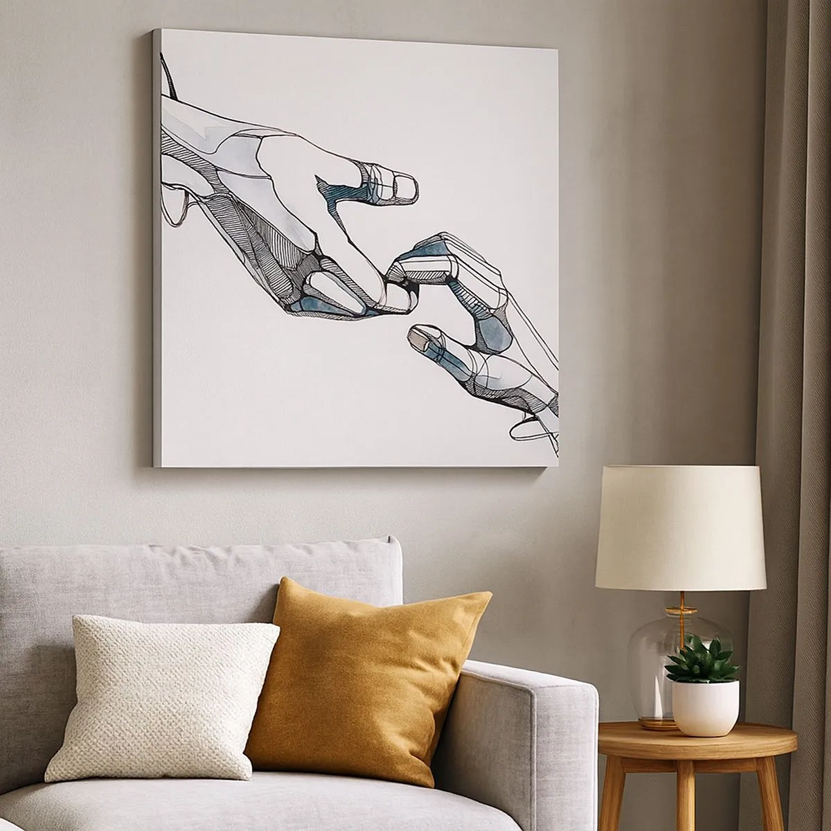 Quadro su tela - Stampe su Tela - Buon gesto - 30x30 cm