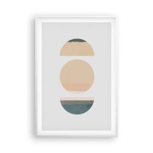 Poster in cornice bianca - Un cerchio dopo l'altro - 61x91 cm