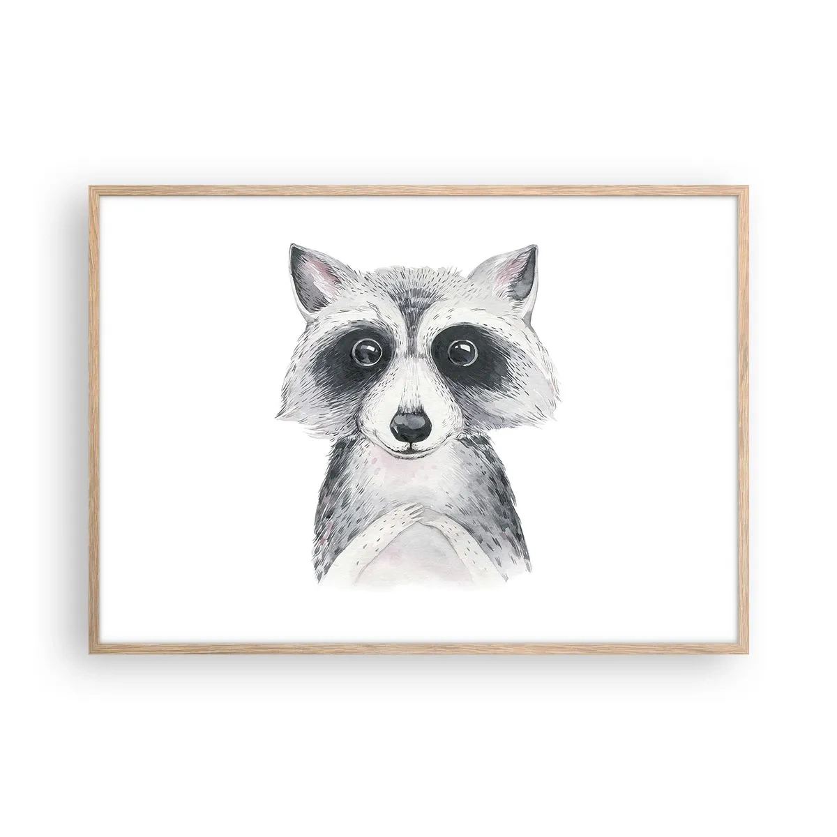 Poster in cornice rovere chiaro - Un attimo di commozione - 100x70 cm