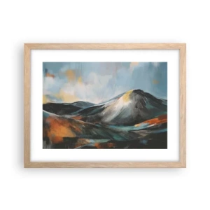 Poster in cornice rovere chiaro - Aspri e belli - 40x30 cm