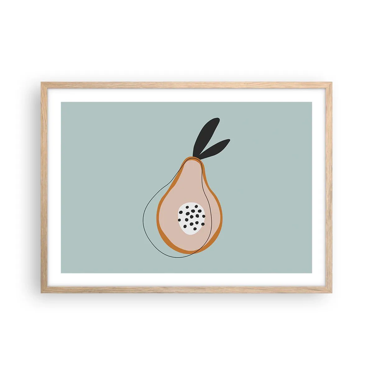 Poster in cornice rovere chiaro - Penetrare la natura delle cose - 70x50 cm