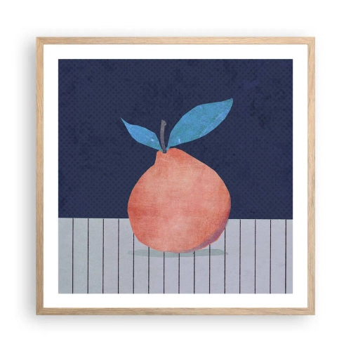 Poster in cornice rovere chiaro - Convessità e piano - 60x60 cm