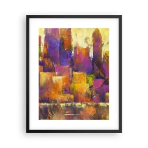 Poster in cornice nera - Composizione metropolitana - 40x50 cm