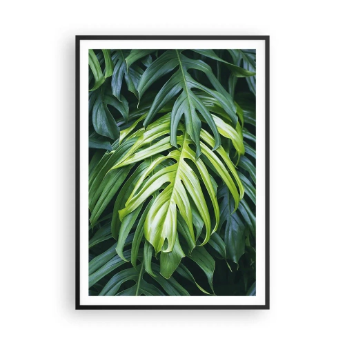 Poster in cornice nera - Immergersi nella freschezza - 70x100 cm