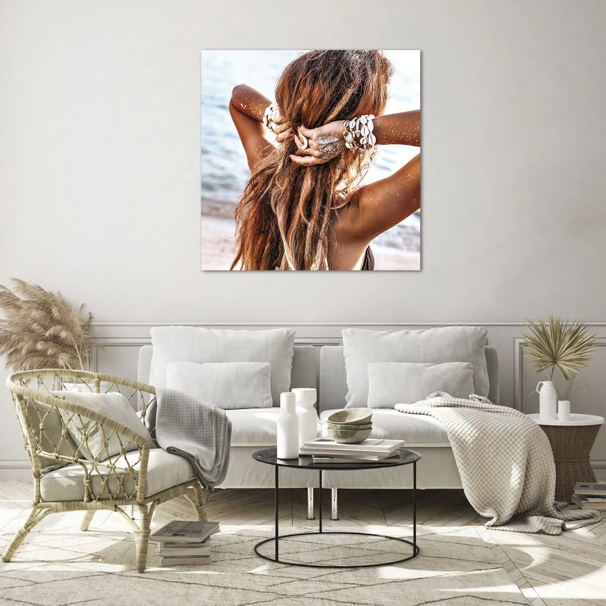 Quadro su vetro - Sorella dell'acqua e del sole - 30x30 cm