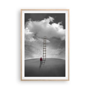 Poster in cornice rovere chiaro - Tutto è possibile - 61x91 cm