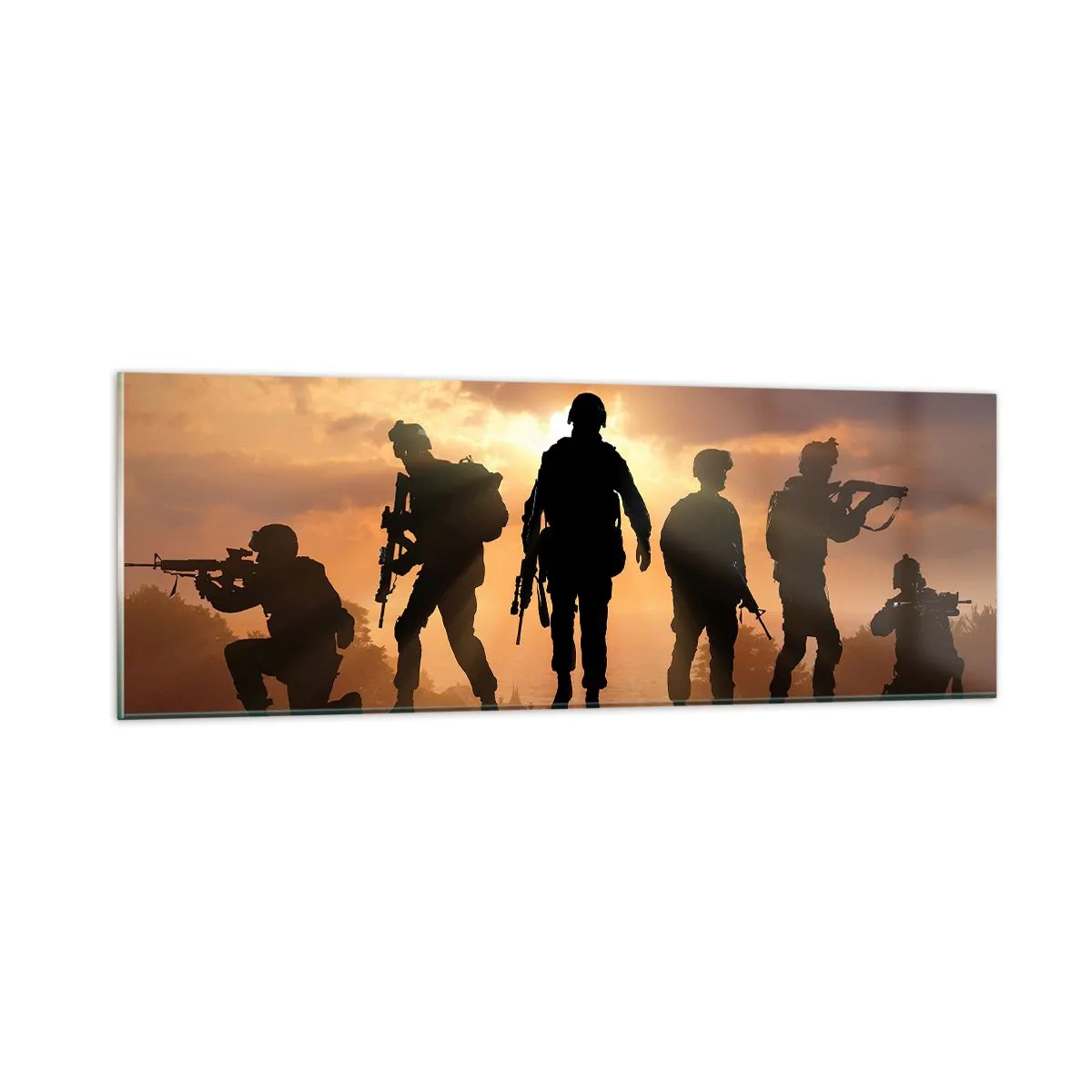 Quadro su vetro - Brothers in arms - 90x30 cm