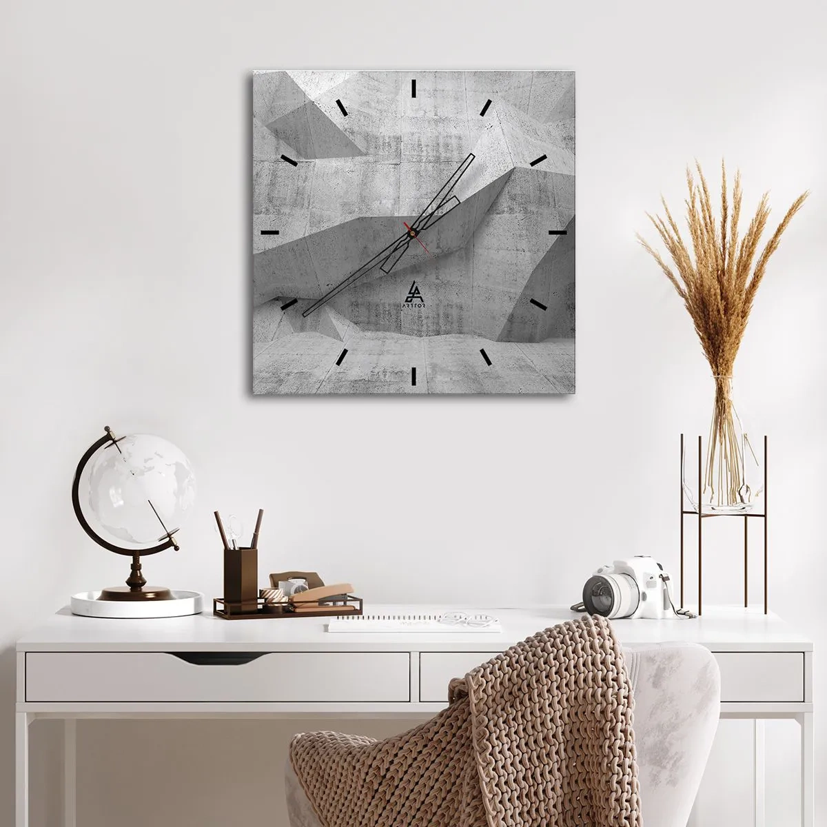 Orologio da parete - Orologio in Vetro - Una vera sfida - 40x40 cm