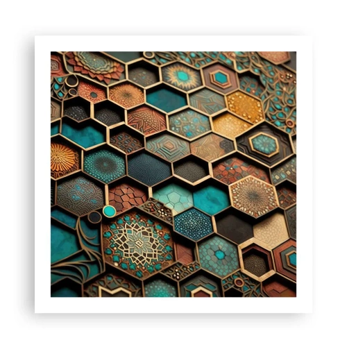 Poster - Decorazioni arabe: variazione - 60x60 cm