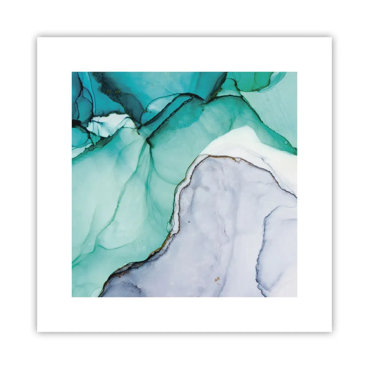 Poster - Studio in turchese - 30x30 cm