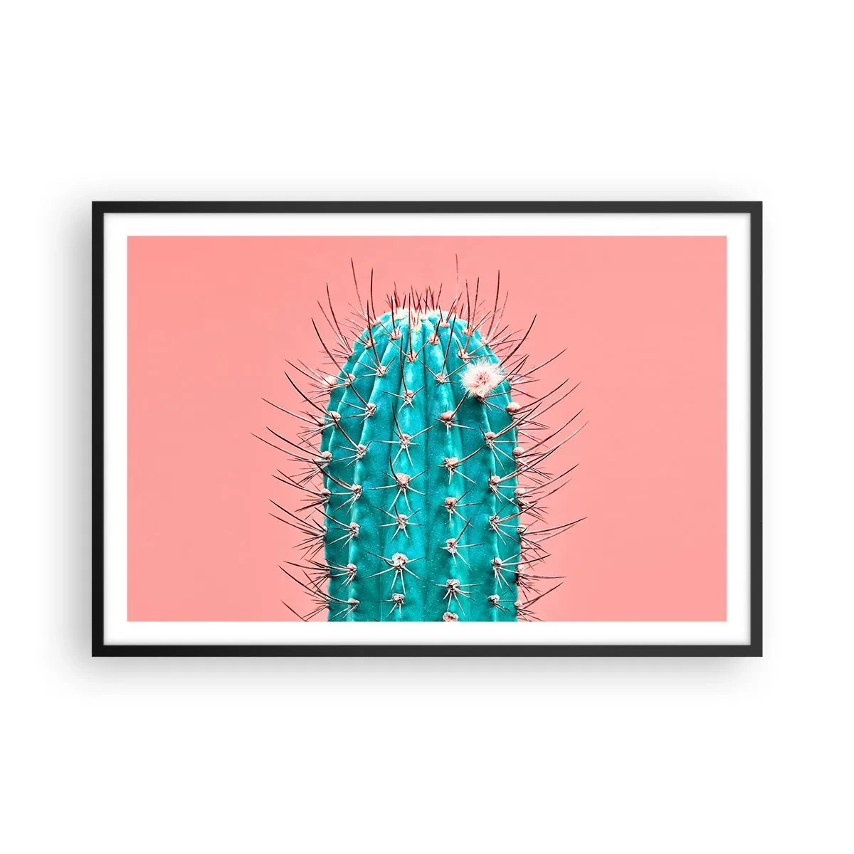 Poster in cornice nera - Stai attento - 91x61 cm