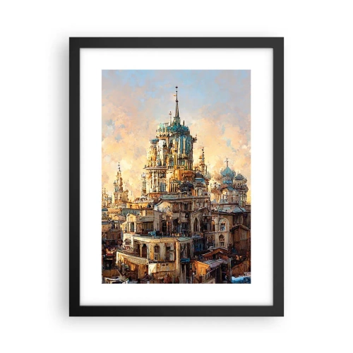 Poster in cornice nera - La città delle città - 30x40 cm
