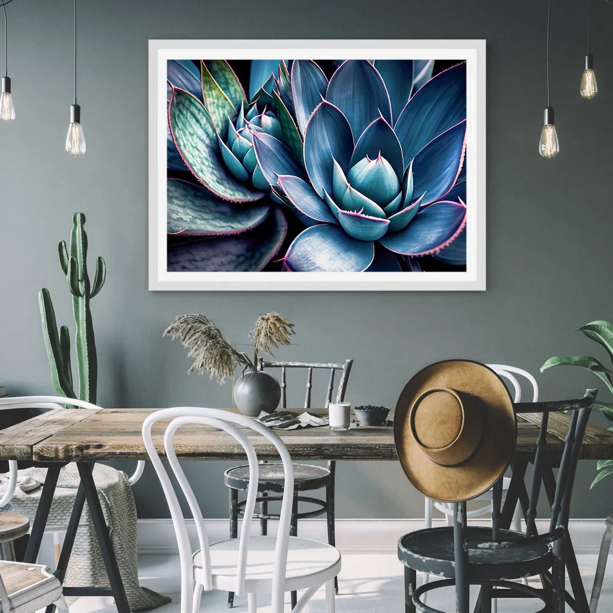 Poster in cornice bianca - Forza vitale - 40x30 cm