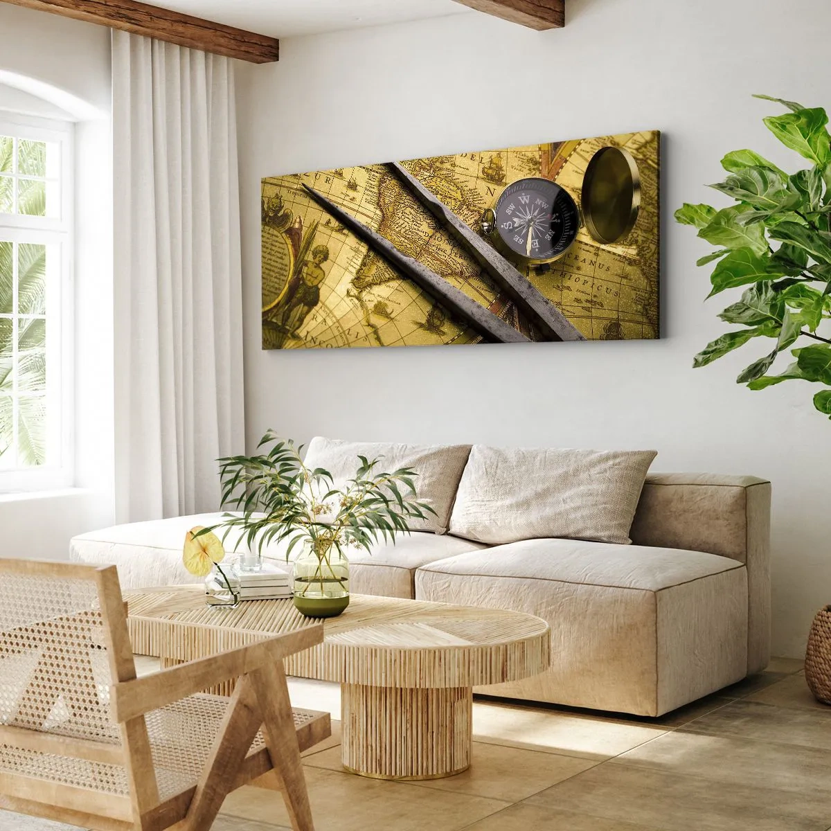 Quadro su tela - Stampe su Tela - Dove sono questi tesori? - 90x30 cm