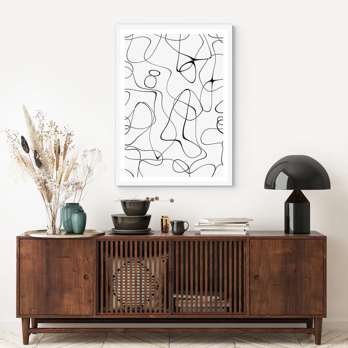 Poster in cornice bianca - Strade della vita, eventi del destino - 40x50 cm