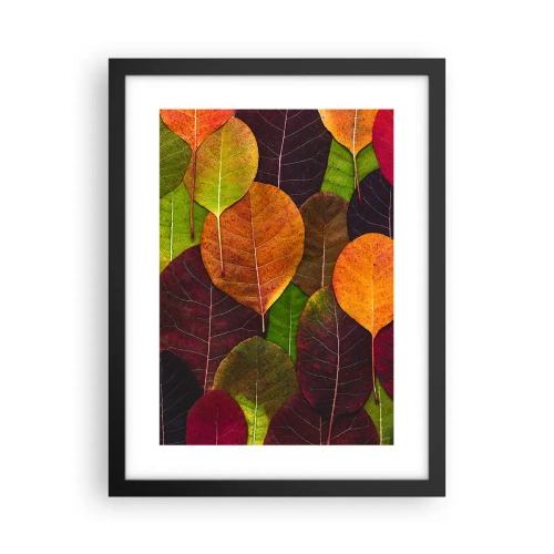 Poster in cornice nera - Mosaico autunnale - 30x40 cm
