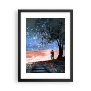 Poster in cornice nera - Lo spettacolo delle stelle - 30x40 cm