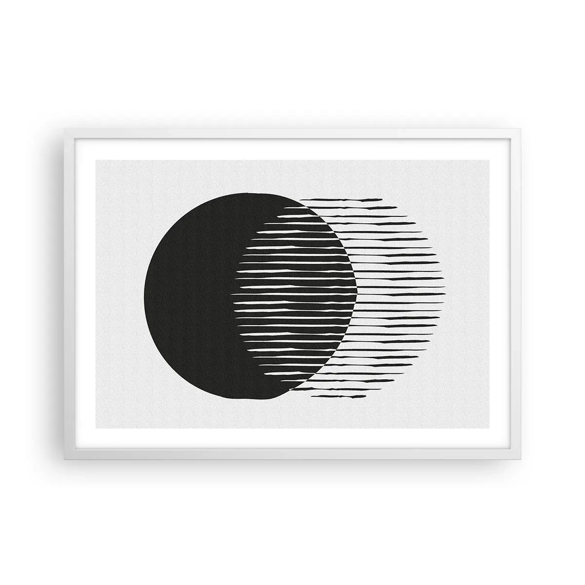 Poster in cornice bianca - Il suo alter ego - 70x50 cm