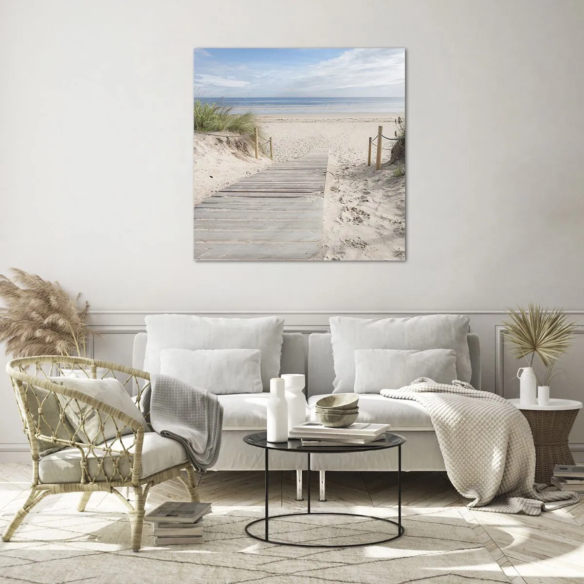 Quadro su vetro - Fino all'orizzonte - 30x30 cm