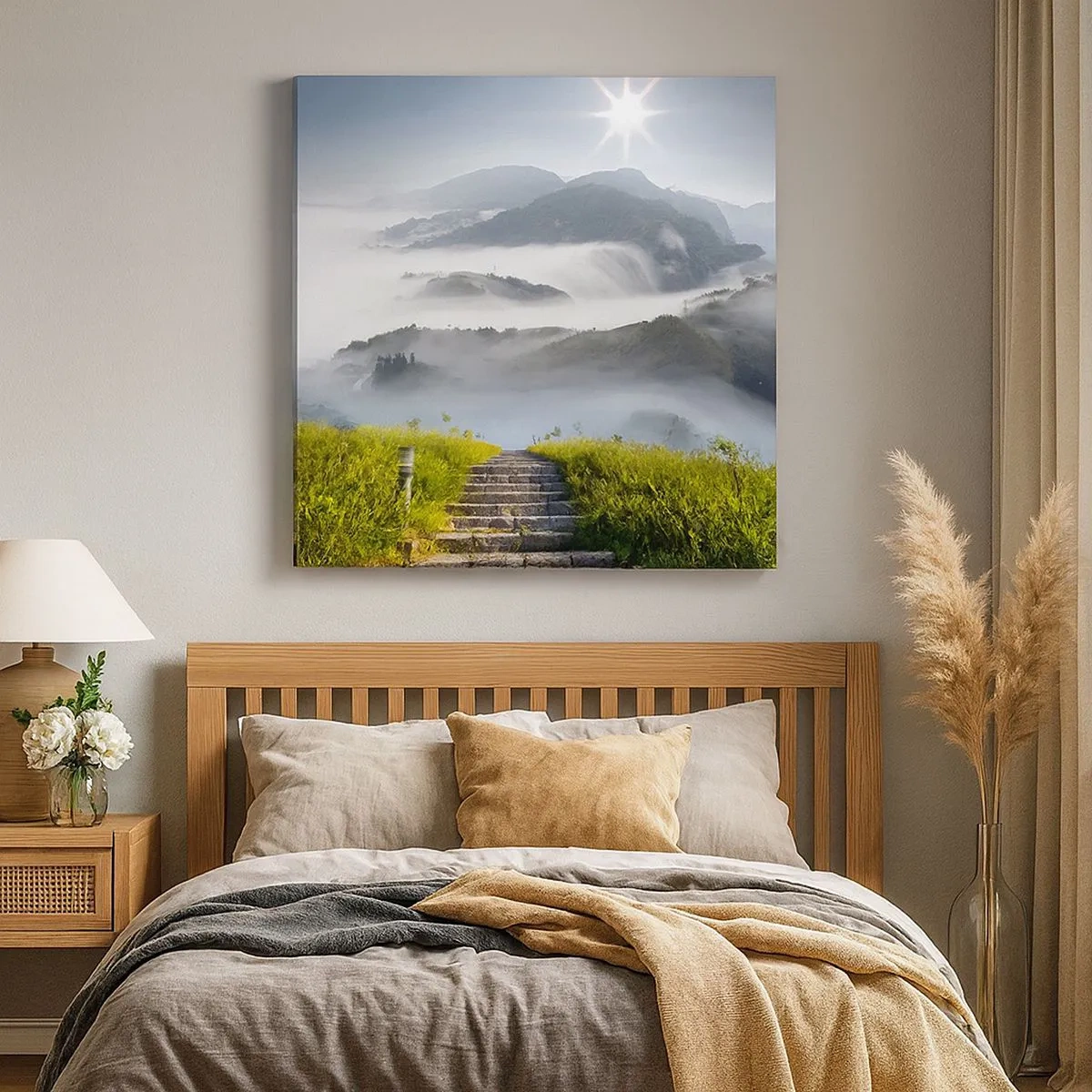 Quadro su tela - Stampe su Tela - Sempre in alto verso le nuvole - 30x30 cm