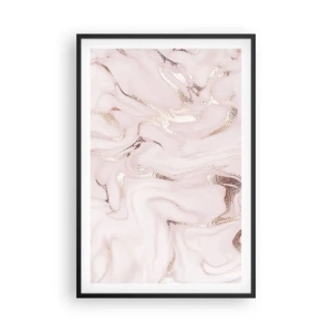 Poster in cornice nera - Nella follia rosa - 61x91 cm