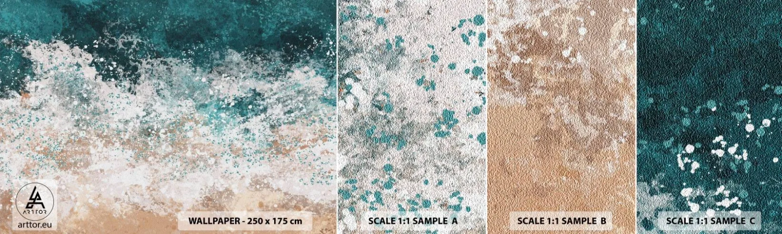 Campione di Fotomurale Adesivo Deluxe Sticker - Storie di mare - Acqua, Spiaggia, Mare - 100x30 cm