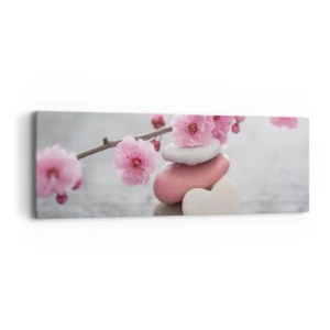 Quadro su tela - Stampe su Tela - Serenità con fiori di ciliegio - 90x30 cm