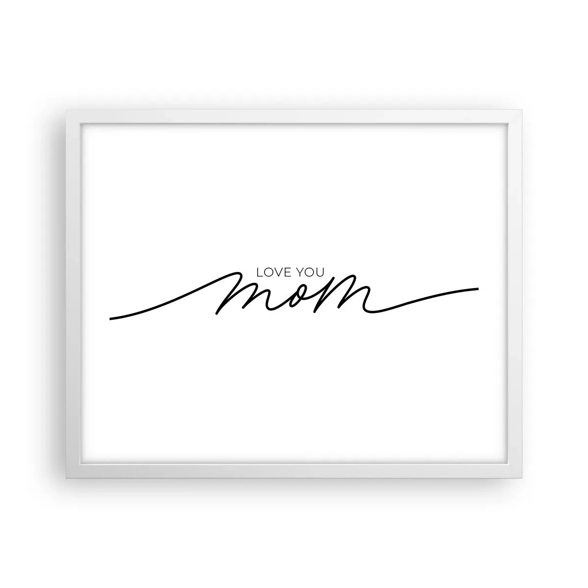 Poster in cornice bianca - Grande commozione - 50x40 cm