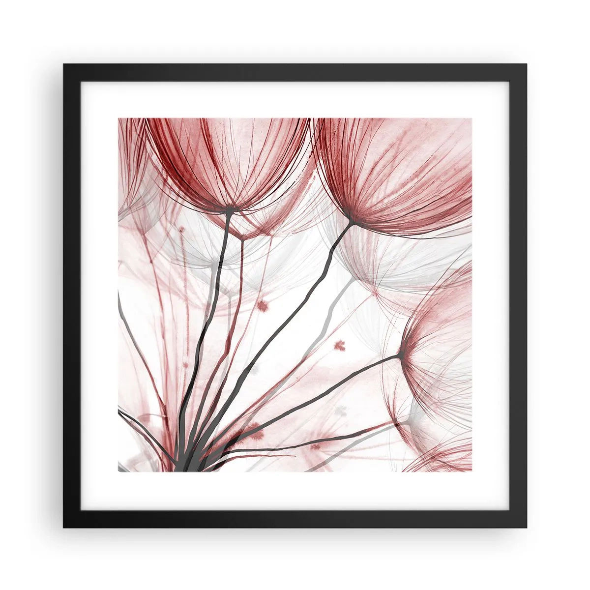 Poster in cornice nera - Prima del decollo - 40x40 cm