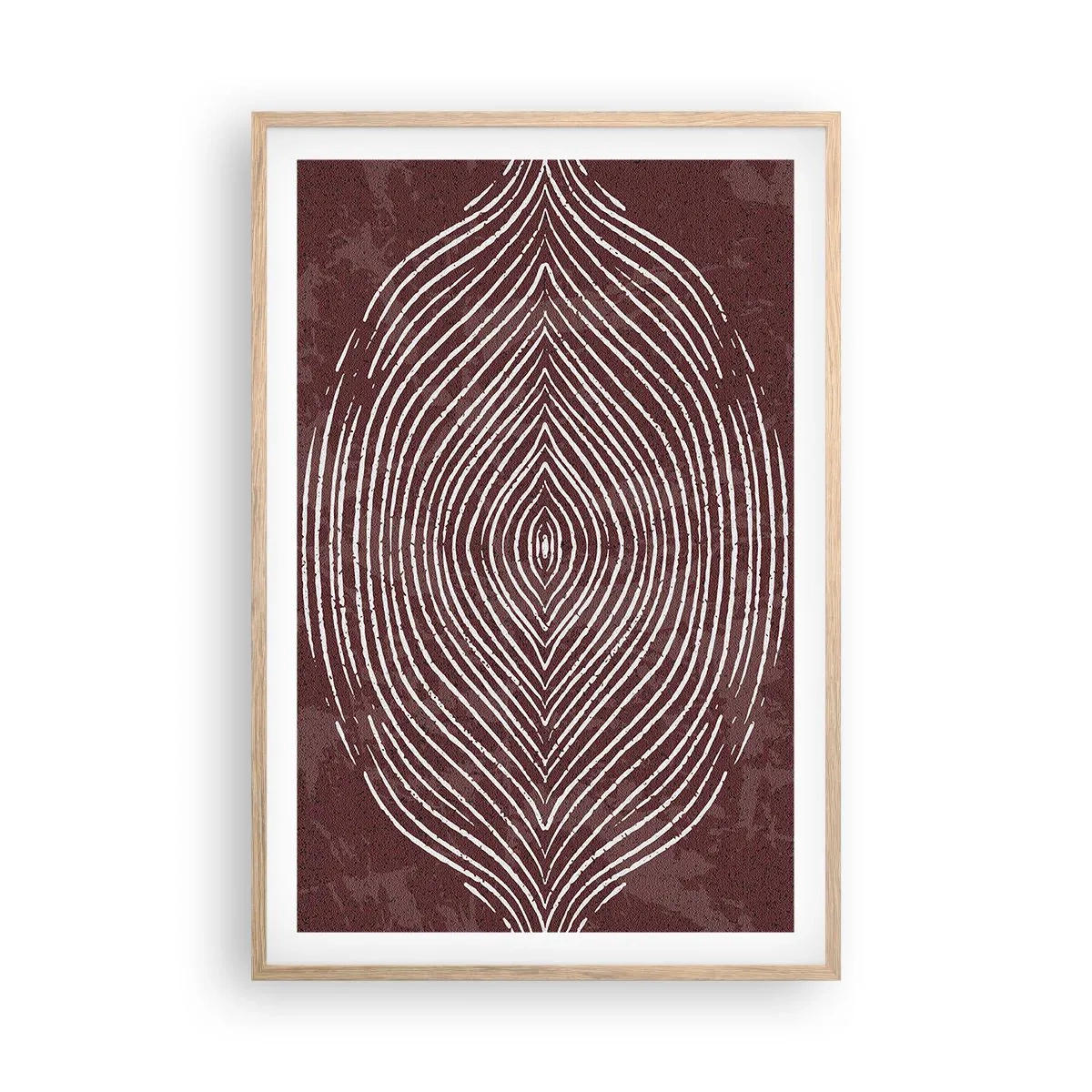 Poster in cornice rovere chiaro - Lo spazio parlante - 61x91 cm