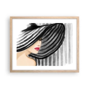 Poster in cornice rovere chiaro - Dove trovarti? - 50x40 cm