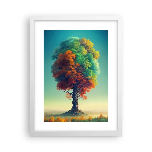 Poster in cornice bianca - La quercia: il padre della natura - 30x40 cm