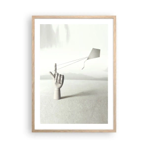 Poster in cornice rovere chiaro - Prova di forza - 50x70 cm