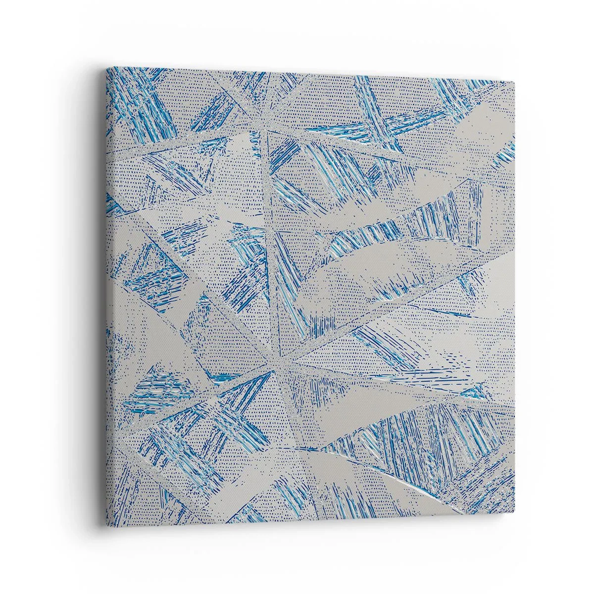 Quadro su tela - Stampe su Tela - Nel labirinto grigioblu - 40x40 cm