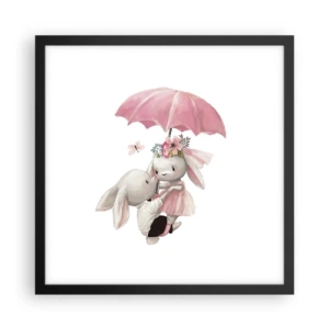 Poster in cornice nera - Questo è proprio amore - 40x40 cm