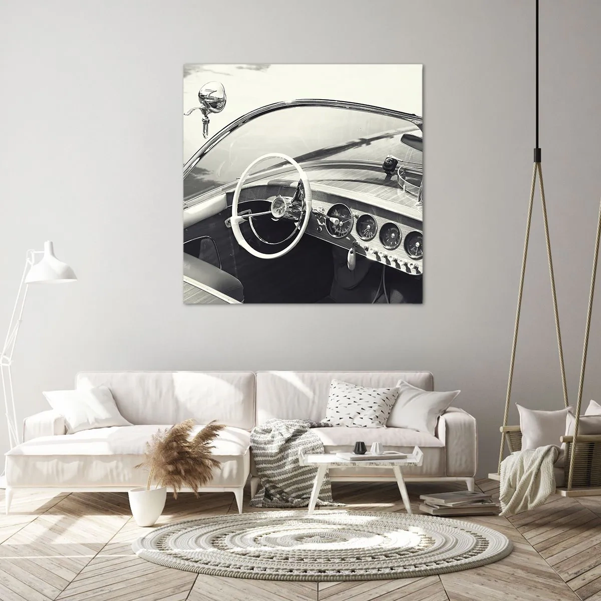 Quadro su tela - Stampe su Tela - Il ricco e il povero - 30x30 cm