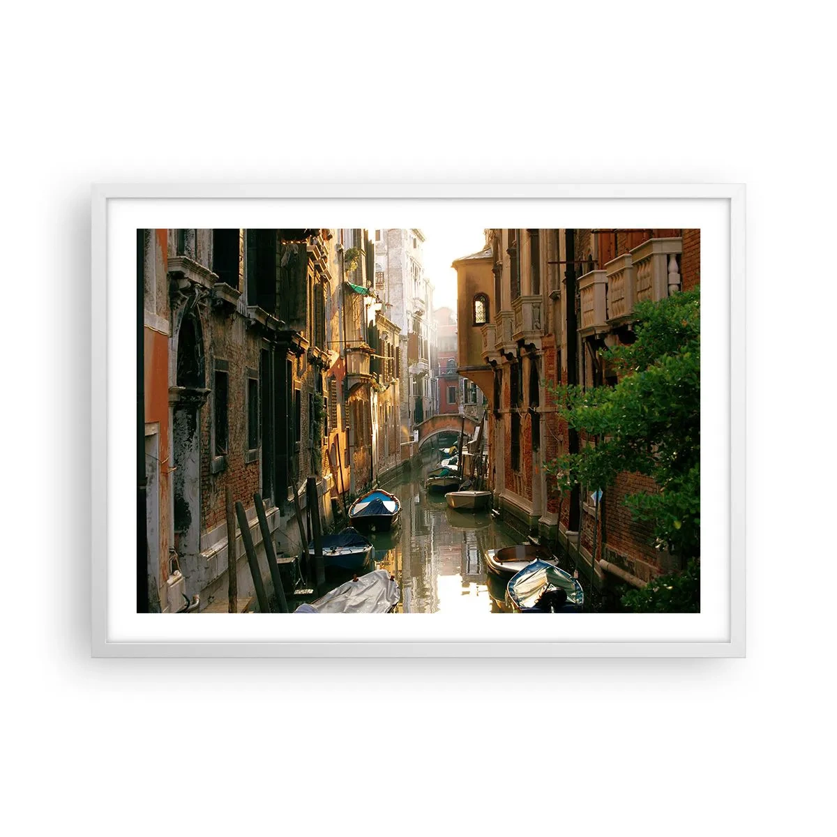 Poster in cornice bianca - Un angolo di Venezia - 70x50 cm