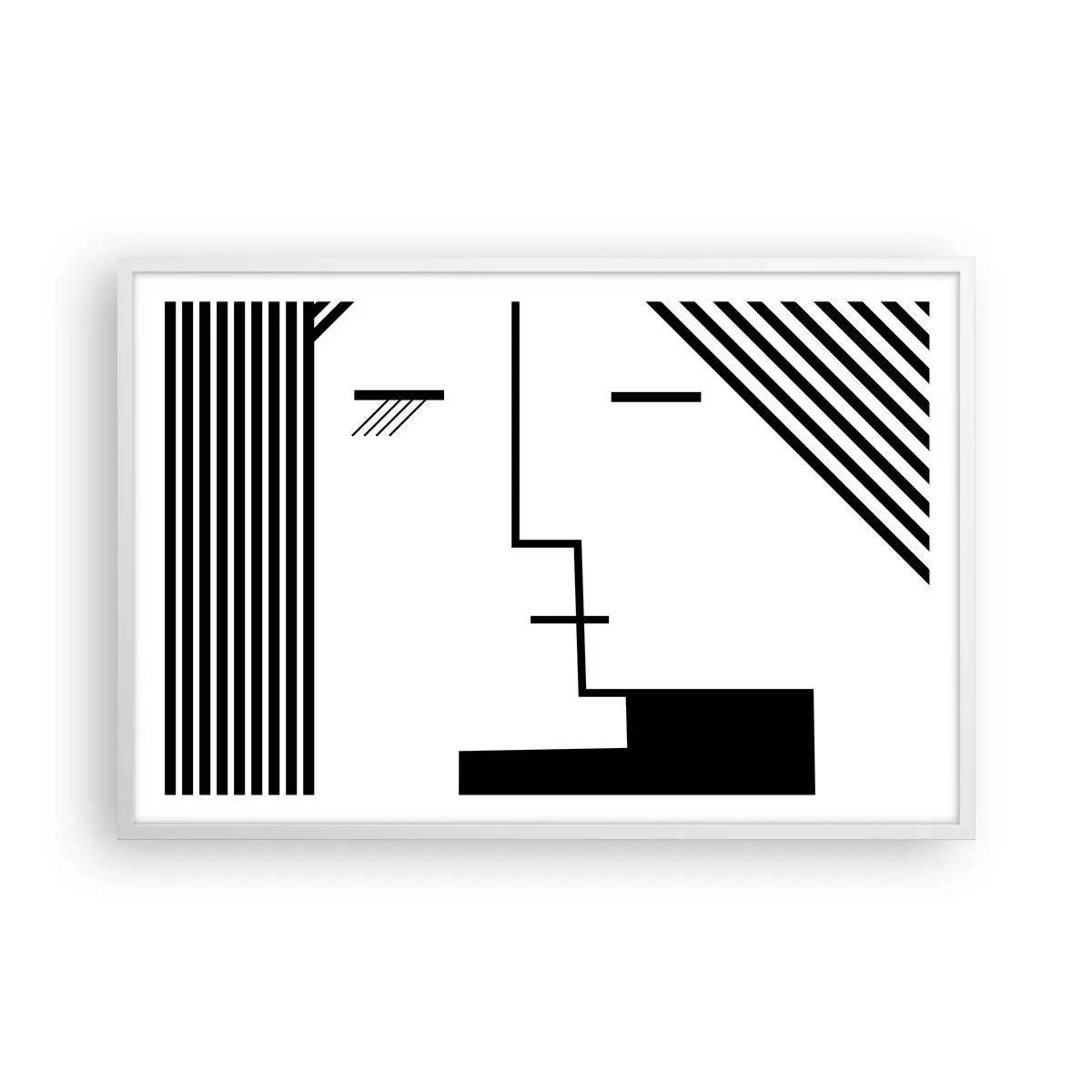 Poster in cornice bianca - Semplicemente un bacio - 91x61 cm