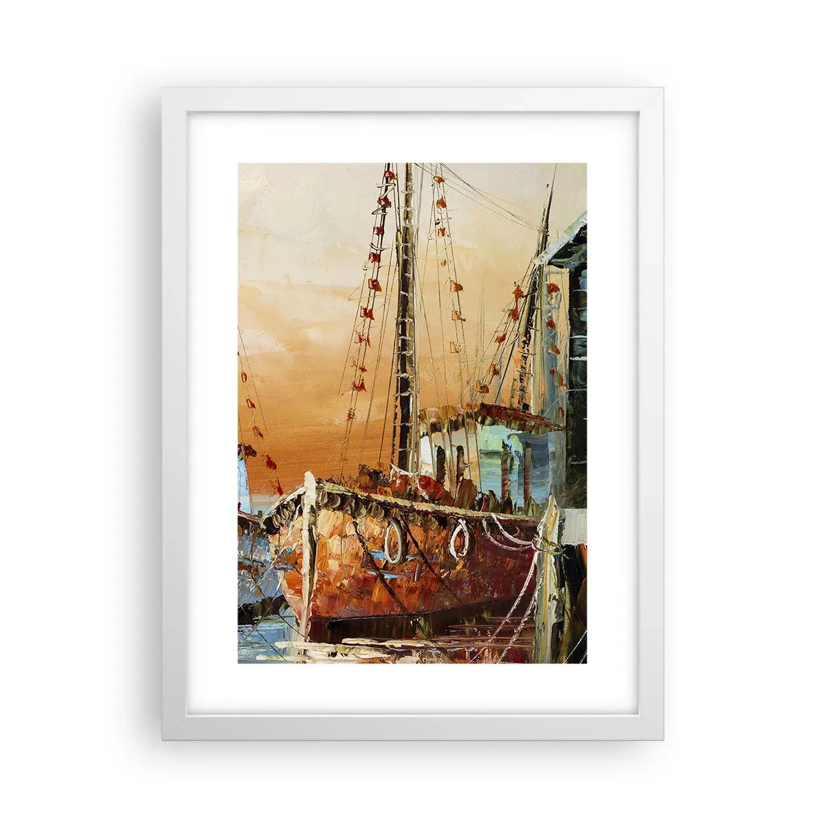 Poster in cornice bianca - Ritorno tranquillo - 30x40 cm