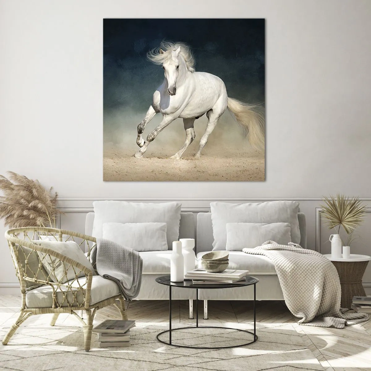 Quadro su vetro - Libertà allo stato puro - 30x30 cm