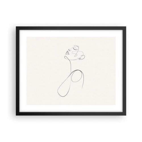 Poster in cornice nera - Avvolta nei sogni - 50x40 cm