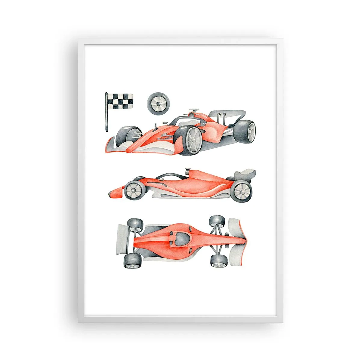 Poster in cornice bianca - Inseguendo i sogni - 50x70 cm