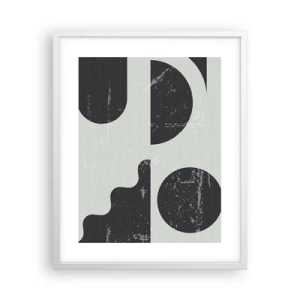 Poster in cornice bianca - Composizione sopra e sotto - 40x50 cm